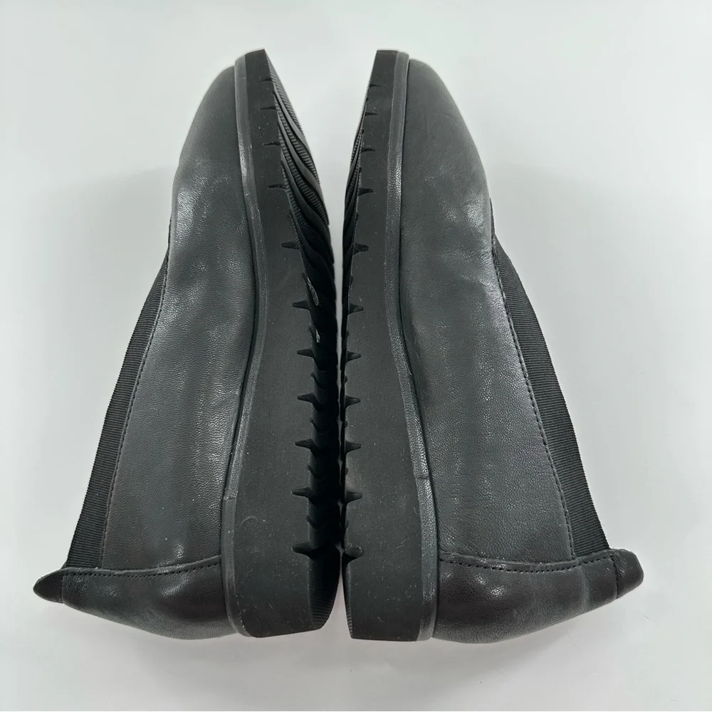 Nurture womens flats size 5.5 black leather platforms chunky